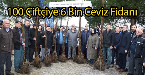 100 Çiftçiye 6 Bin Ceviz Fidanı
