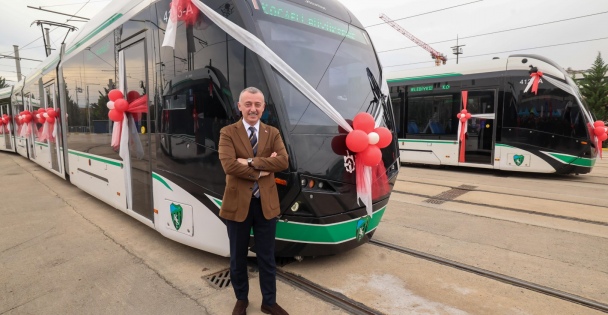 10 yeni tramvay alındı, 5 tane daha yolda; Büyükakın: Raylı sistemde  yeni bir döneme giriyoruz