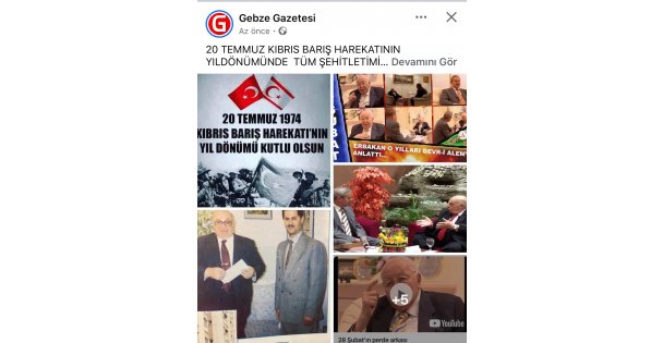 20 TEMMUZ KIBRIS BARIŞ HAREKATININ YILDÖNÜMÜNDE TÜM ŞEHİTLETİMİZİ RAHMET AZİLERİMİZİ SAYGI İLE ANIYIRORUZ