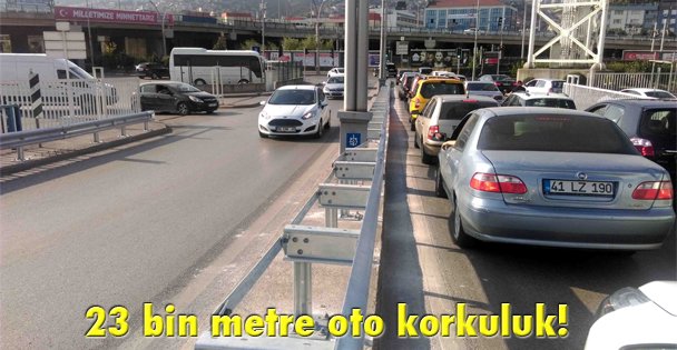 23 bin metre oto korkuluk!