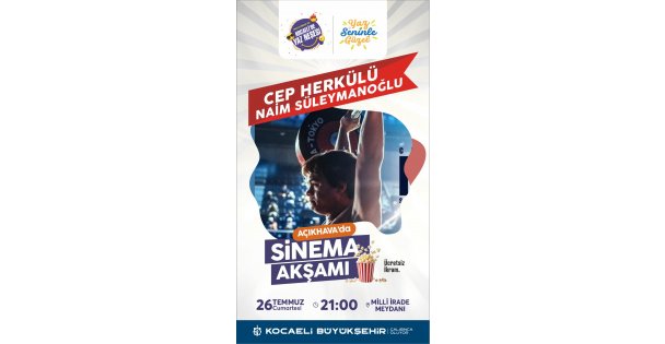 Açık havada sinema keyfi başlıyor