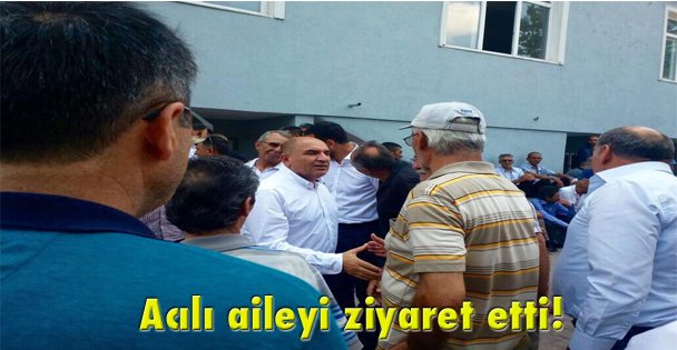 Acılı aileyi ziyaret etti!