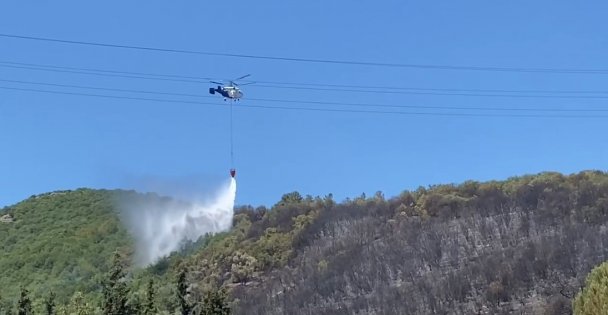 Ağaçlık alanda çıkan yangın kontrol altına alındı