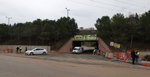 Alikahya'daki menfez yeniden trafiğe açıldı