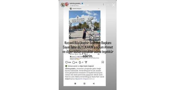 Anne Minguzzi'den Başkan Büyükakın'a teşekkür