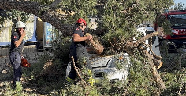 Aracıyla düz yolda giderken kabusu yaşadı
