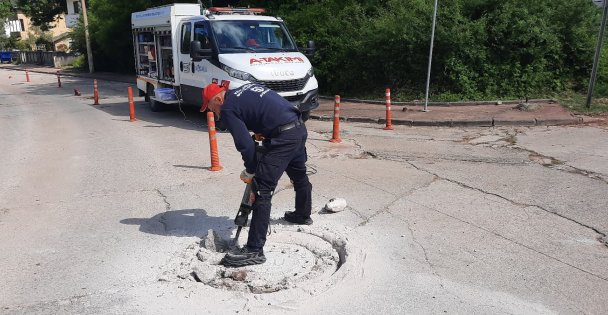 Baca ve ızgaralar asfalta sıfır hale getiriliyor