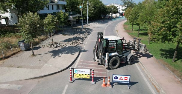 Başiskele sahilinde üstyapı sil baştan