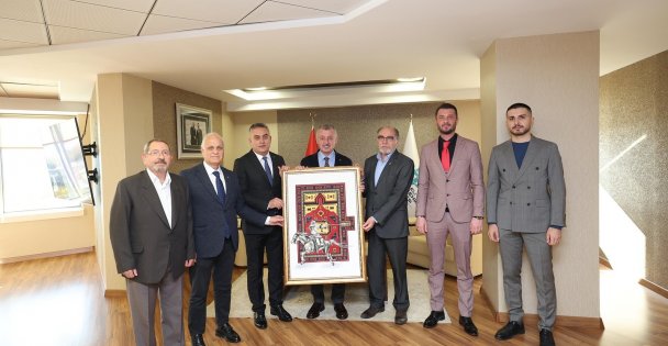 Başkan Büyükakın'a ziyaretçi akını