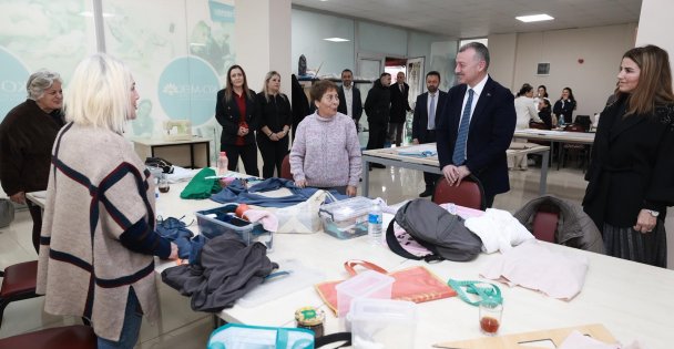 Başkan Büyükakın'dan KO-MEK'e ziyaret