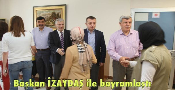 Başkan İZAYDAŞ ile bayramlaştı