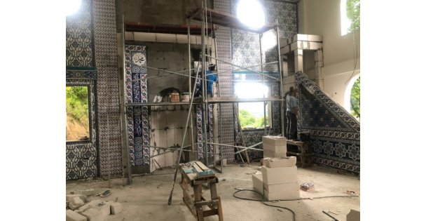 Başkan Şayir, İmam-ı Şafii Cami inşaatını inceledi