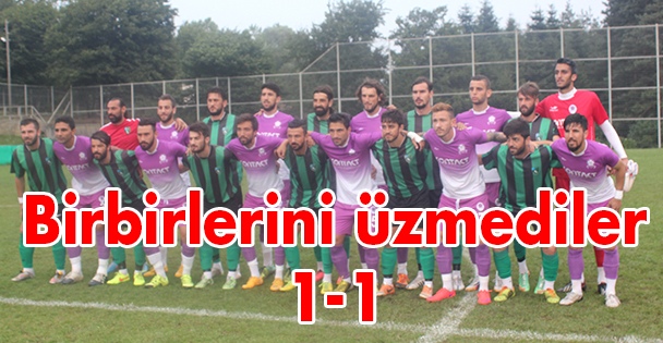 Birbirlerini üzmediler 1-1