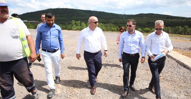 Bıyık, yeni mezarlık alanında incelemelerde bulundu
