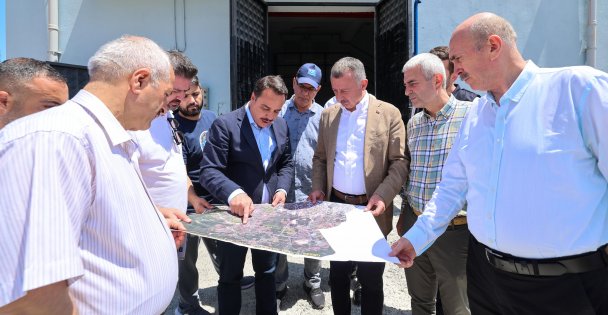 Büyükakın, Cumaköy ve Ovacık'taki altyapı çalışmalarını inceledi