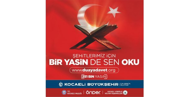 Büyükşehir'den şehitlerimiz için anlamlı çağrı