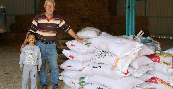 Büyükşehir'den yangın mağduru üreticilere destek