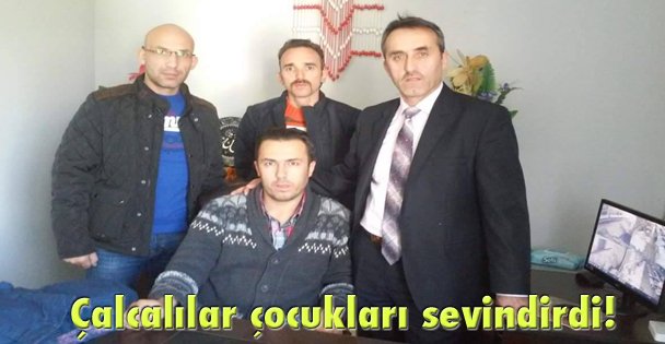 Çalcalılar çocukları sevindirdi!