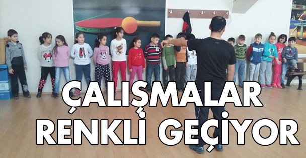 Çalışmalar renkli geçiyor