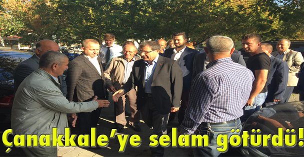 Çanakkale'ye selam götürdü!