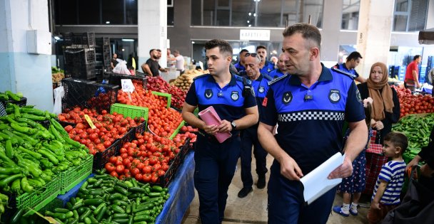 Çayırova Zabıtası'ndan pazar denetimi