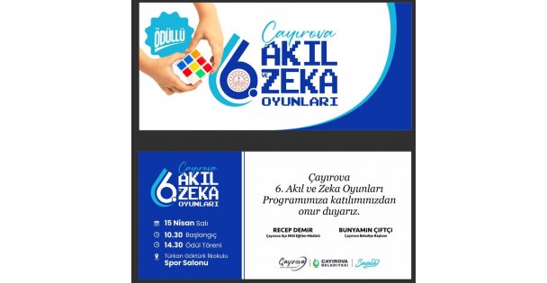 Çayırova'da ‘Akıl ve Zeka Oyunları' yarışması düzenlenecek