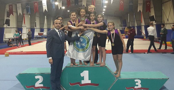 ÇESK Jimnastik Takımı Kocaeli Birincisi