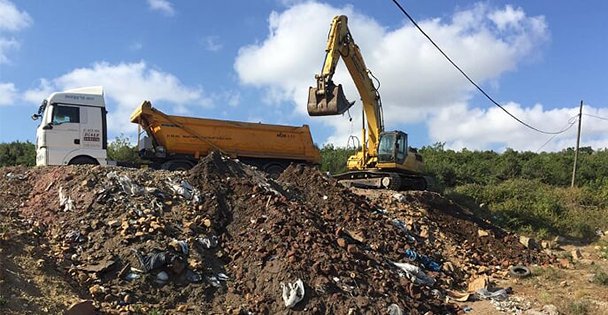 Çevrede atık bırakan firmaya ceza!