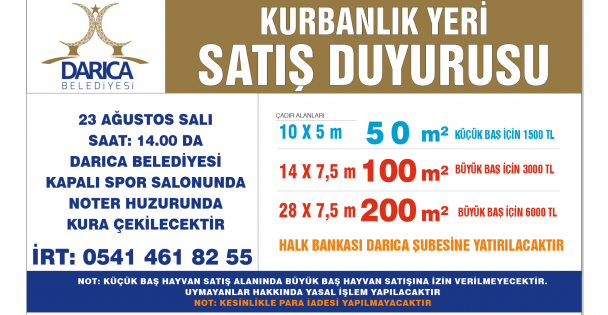 Darıca Kurbana hazırlanıyor!