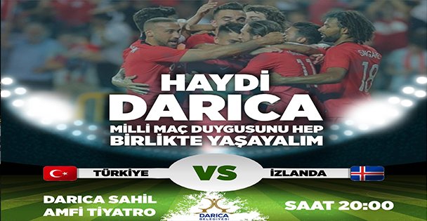 Darıca Sahilde Milli Heyecan