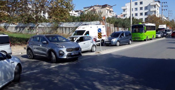 Darıca trafiğini felç eden kaza