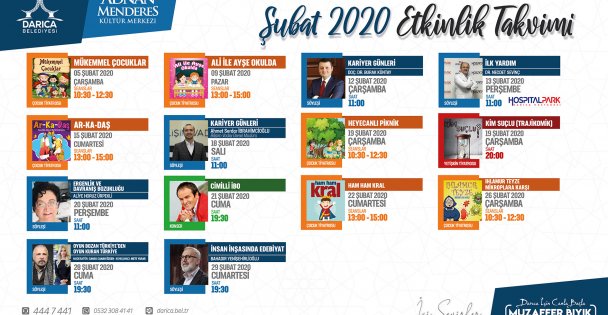 Darıca'da Şubat ayı dopdolu