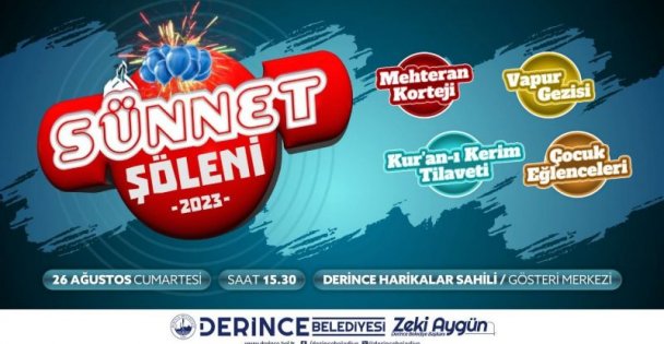 Derince'de sünnet şöleni başlıyor
