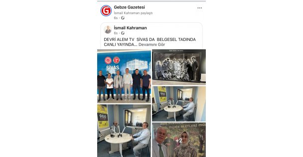 DEVRİ ALEM TV SİVAS'DA BELGESEL TADINDA CANLI YAYINDA