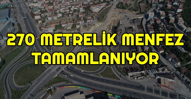 Dilovası'nda 270 metrelik menfez tamamlanıyor