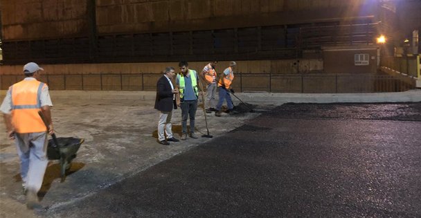 Dilovası'nda asfalt çalışmaları sürüyor