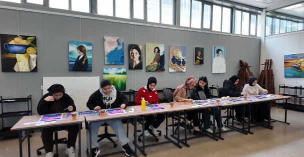 Dünya Ressamlar Günü'nde yeteneklerini keşfettiler