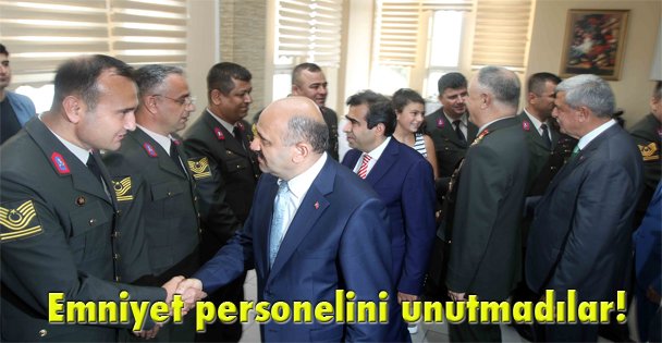 Emniyet personelini unutmadılar!