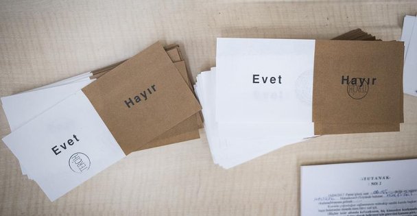 En yüksek 'evet' ve 'hayır' oyunun çıktığı iller