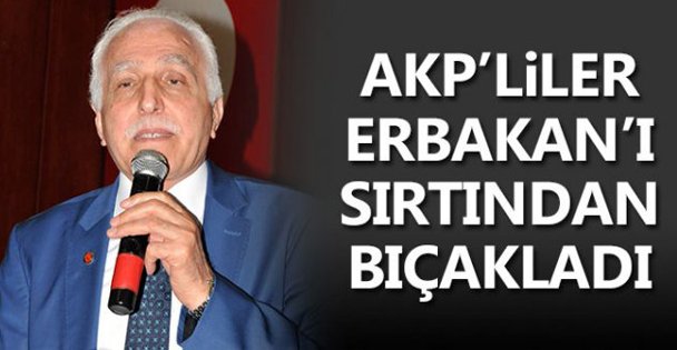 Erbakan'ı hançerlediler!