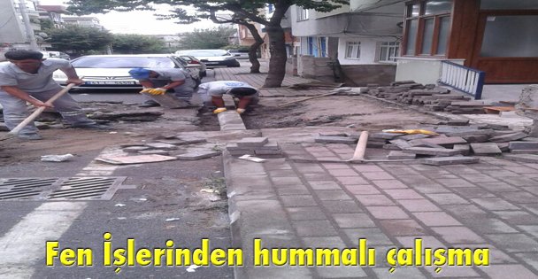 Fen İşlerinden hummalı çalışma