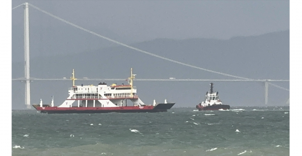 Fırtına sebebiyle Eskihisar-Topçular feribot seferleri durduruldu