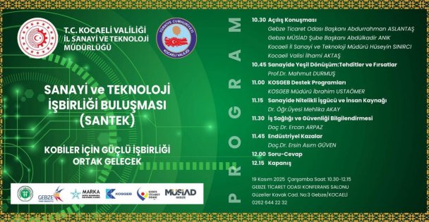 GEBZE BÖLGESİ SANAYİ BULUŞMASI GTO'DA GERÇEKLEŞTİ