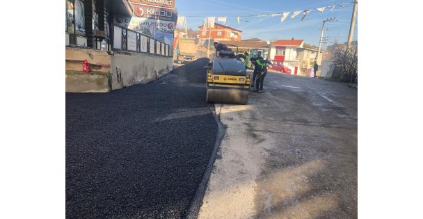 Gebze Cumaköy'de yol onarımı