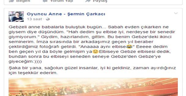 GEBZE ELBİSESİNİ GİYECEK!