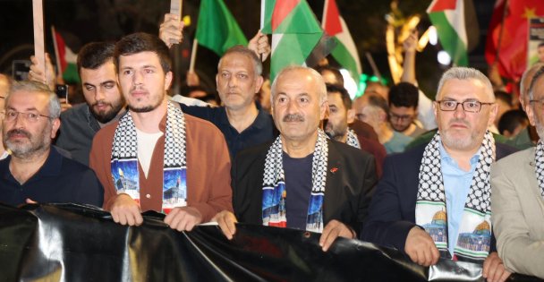 Gebzelilerden Gazze'ye Destek Yürüyüşü
