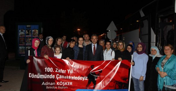 Gebzelileri Çanakkale'ye uğurladı