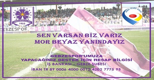Gebzespor'umuza Destek