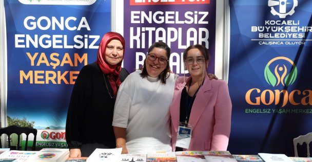 Gonca'dan kitap fuarında anlamlı stant