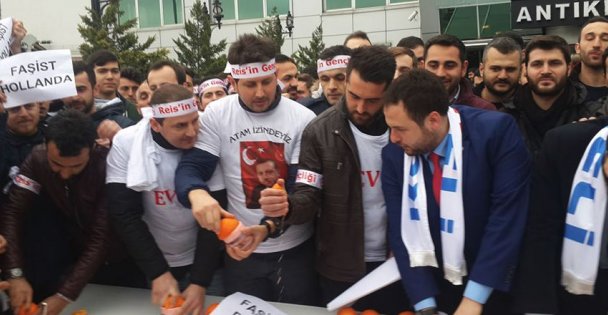 Hollanda'ya 'portakal'lı tepki